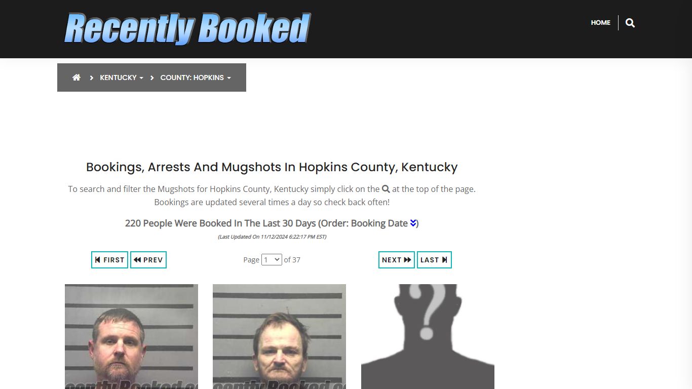 Bookings, Arrests and Mugshots in Hopkins County, Kentucky