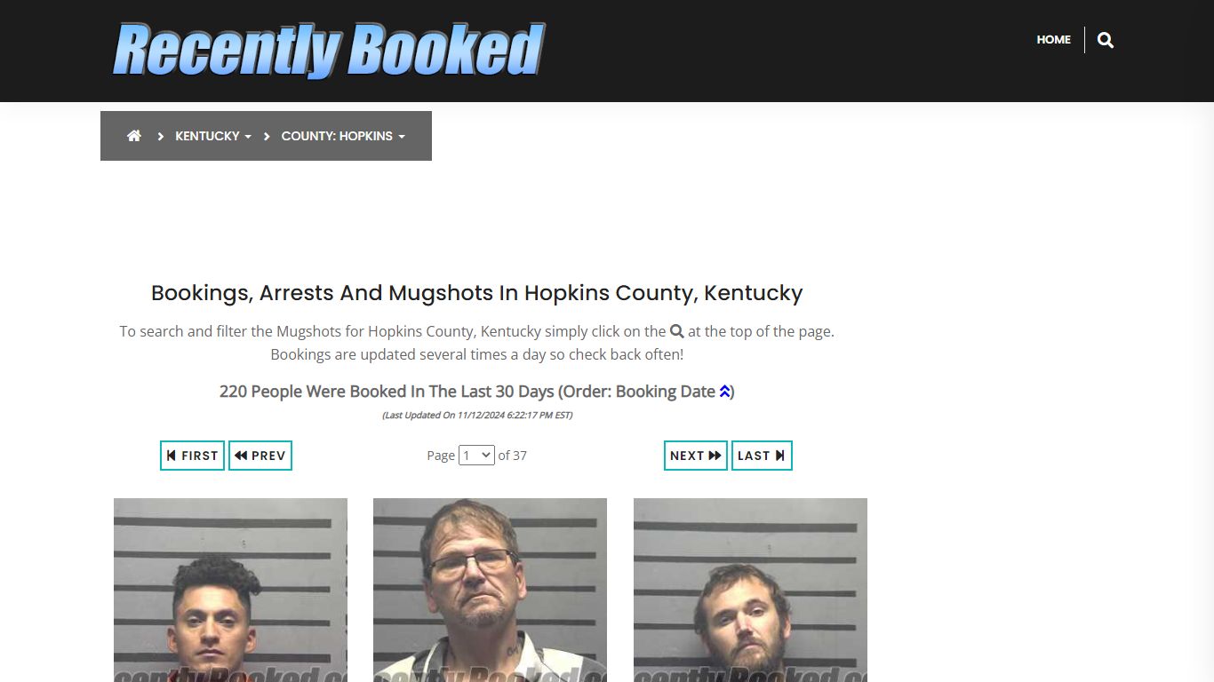 Bookings, Arrests and Mugshots in Hopkins County, Kentucky